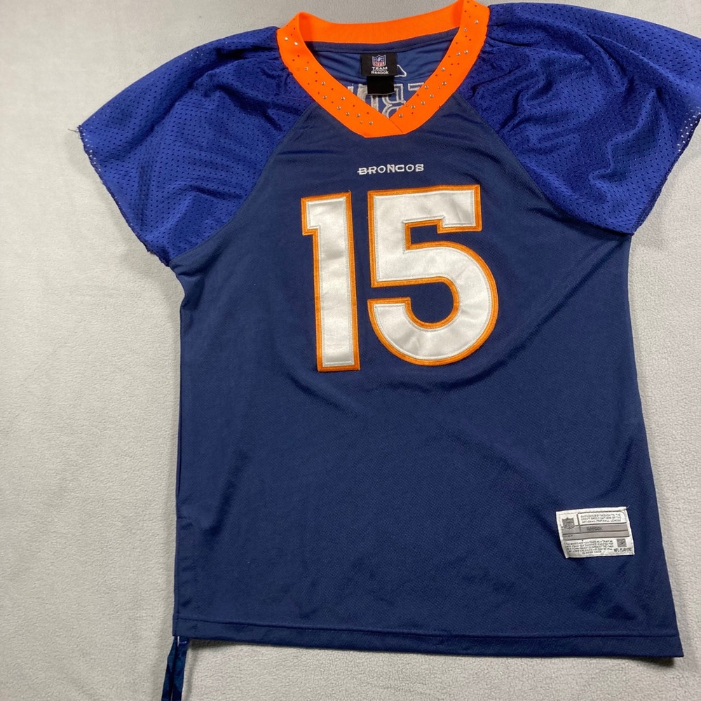 Reebok Denver Broncos Tim Tebow #15 Jersey Men's Large Blue NFL